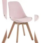 CLP Besucherstuhl Borneo Samt pink/natura