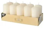 Starpak 10 Stumpenkerzen &Oslash; 40 mm &middot; 90 mm creme