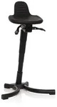 Stehhilfe / Arbeitsstuhl TOP WORK 34 PU schwarz Schaum Metallgestell hjh OFFICE