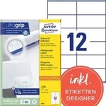 Avery Zweckform L4761-25 Ordner-Etiketten, A4 mit ultragrip, 61 x 192 mm, 30