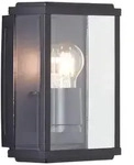 BRILLIANT GAIA Wandleuchte 25 cm Metall / Glas Schwarz, 44480/06