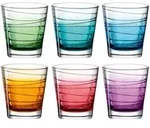 Leonardo Trinkglas VARIO STRUTTURA 6 St&uuml;ck sortiert 250 ml Farbverlauf