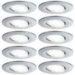 Paulmann LED Einbauleuchte Calla Basisset schwenkbar IP65 rund 90mm 30&deg; 10x5,2W