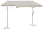 Outsunny - Standmarkise - 300Lx295Wx255Hcm - Cremewei&szlig;