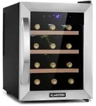 Klarstein Reserva 12 Uno Weink&uuml;hlschrank 12 Flaschen 31 Liter Edelstahl...