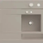 Villeroy & Boch Villeroy&Boch Sp&uuml;lbecken mit Abtropffl&auml;che links, Subway Style 50