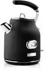 Westinghouse Wasserkocher Retro Serie 1,7 Liter, 2200 Watt, 360&deg; Basis, schwarz