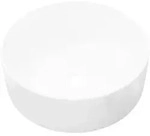 vidaXL Waschbecken Rund Keramik Wei&szlig; 40 x 15 cm
