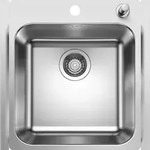 BLANCO GmbH + Co KG BLANCO SUPRA 400-IF/A R12 Sp&uuml;le Edelstahl, Einbau von oben,