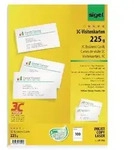 Sigel LP795 Visitenkarten 225 g/m2 Wei&szlig; 10 Blatt &agrave; 10 St&uuml;ck