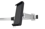 Durable Monitorhalter mit Arm f&uuml;r 1 Monitor+1 Tablet silber Tischdurchf&uuml;hrung