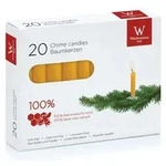 WIEDEMANN 112007.002 Baumkerzen 100 % Bienenwachs 10,5 x 1,25 cm 20 St&uuml;ck