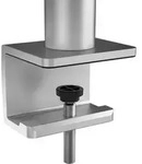 Durable Monitorhalterung mit Arm metallic silber 8 kg Tischklemme