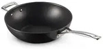 Le Creuset Toughened Non-Stick NonStick Stir-Fry StirFry Pan 30cm black silver