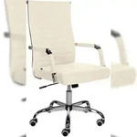 CLP B&uuml;rostuhl Amadora Stoff HBT: 98x51x63 cm creme Stoff