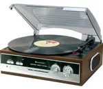 Soundmaster PL186H Plattenspieler Radio eingebaute Lautsprecher Kopfh&ouml;rerbuchse