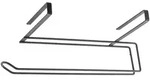 Metaltex K&uuml;chenrollenhalter ohne Bohren Edelstahl K&uuml;chenrollen Halter schwarz