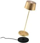 Zafferano Olivia Pro Gold Leaf LED-Tischleuchte, wiederaufladbar und dimmbar
