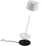 Zafferano Olivia Pro White wiederaufladbare und dimmbare LED-Tischleuchte