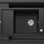 BLANCO GmbH + Co KG BLANCO ELON XL 6 S-F Sp&uuml;le, schwarz, fl&auml;chenb&uuml;ndig ab 60 cm,