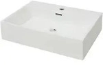 vidaXL Waschbecken mit Hahnloch Keramik Wei&szlig; 60,5x42,5x14,5 cm