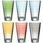 Leonardo Trinkglas OPTIC 6 St&uuml;ck sortiert 300 ml Pastell