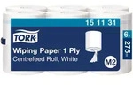 Tork Innenabrollungs-Papierwischt&uuml;cher Wei&szlig; M2, Saugf&auml;hig, 6 Rollen, 151131