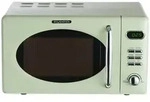 Wolkenstein Mikrowelle WMW720 SG - gr&uuml;n, Retro-Design, 700Watt, 20l, nostalgie