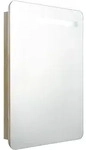 vidaXL LED-Bad-Spiegelschrank Eichen-Optik 60x11x80 cm