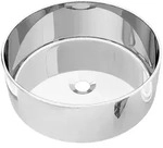 vidaXL Waschbecken 40 x 15 cm Keramik Silbern