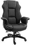 Vinsetto - B&uuml;rostuhl - 76B x 80T x 118-124H cm - schwarz