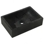Waschbecken Marmor 3 | vidaXL : Farbe - Schwarz