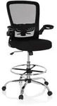 Arbeitsstuhl / Arbeitshocker VENDO WORK Netzstoff / Stoff schwarz hjh OFFICE
