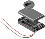 Goobay 3x AAA (Micro) Batteriehalter - lose Kabelenden, schaltbar, wasserabweisend
