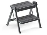 Hailo Klappleiter 4410001 Stepfix 3.Generation 2stufig schiefergrau Trittleiter