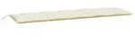 vidaXL Gartenbank-Auflage Cremewei&szlig; 180x50x7 cm Oxford-Gewebe