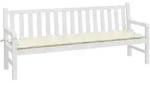 vidaXL Gartenbank-Auflage Cremewei&szlig; 200x50x7 cm Oxford-Gewebe