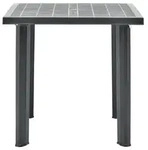 vidaXL Gartentisch Anthrazit 80 x 75 x 72 cm Kunststoff