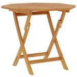 vidaXL Klappbarer Gartentisch 85x85x76 cm Teak Massivholz