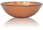 vidaXL Waschbecken Hartglas 42 cm braun