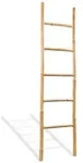 vidaXL Handtuchleiter mit 5 Sprossen Bambus 150 cm