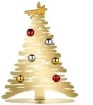 bark for christmas h 30, weihnachtsdekoration aus goldenem metall, Alessi