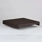 Lycce Bankauflage BRAUN Klemmkissen Sitzkissen zum fest klemmen mit 2 Leisten 37cm