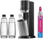 Sodastream DUO Vorteilspack black, Wassersprudler, Quick Connect-Technologie