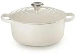 Le Creuset Signature Roaster round 22cm Meringue creme (21177227164430)