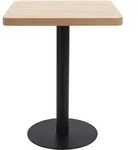 vidaXL Bistrotisch Hellbraun 60x60 cm MDF