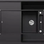 BLANCO GmbH + Co KG BLANCO AXIA III 5 S-F Sp&uuml;le 525847 schwarz, fl&auml;chenb&uuml;ndig ab