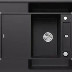 BLANCO GmbH + Co KG BLANCO AXIA III 45 S-F Sp&uuml;le schwarz fl&auml;chenb&uuml;ndig ab 45 cm