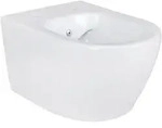 Belvit Sp&uuml;lrandloses Wand H&auml;nge WC mit Taharet/Bidet/Dusch-WC Funktion Wei&szlig;