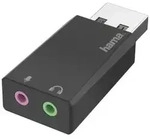 Hama USB-Soundkarte, 2x 3,5mm Klinke, Stereo, f&uuml;r PC & Mac